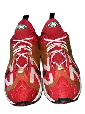 MARC ECKO Footwear Tech Runner Sneakers Red White Y2K Shoes | US Men's 13